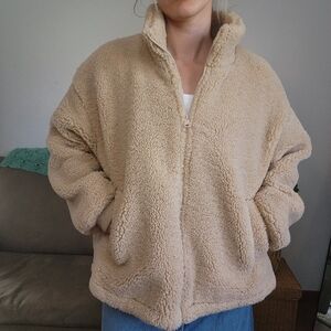 Levis Sherpa Teddy Full Zip Jacket Size XL